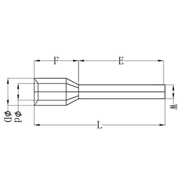 Non-insulated Pin Terminal